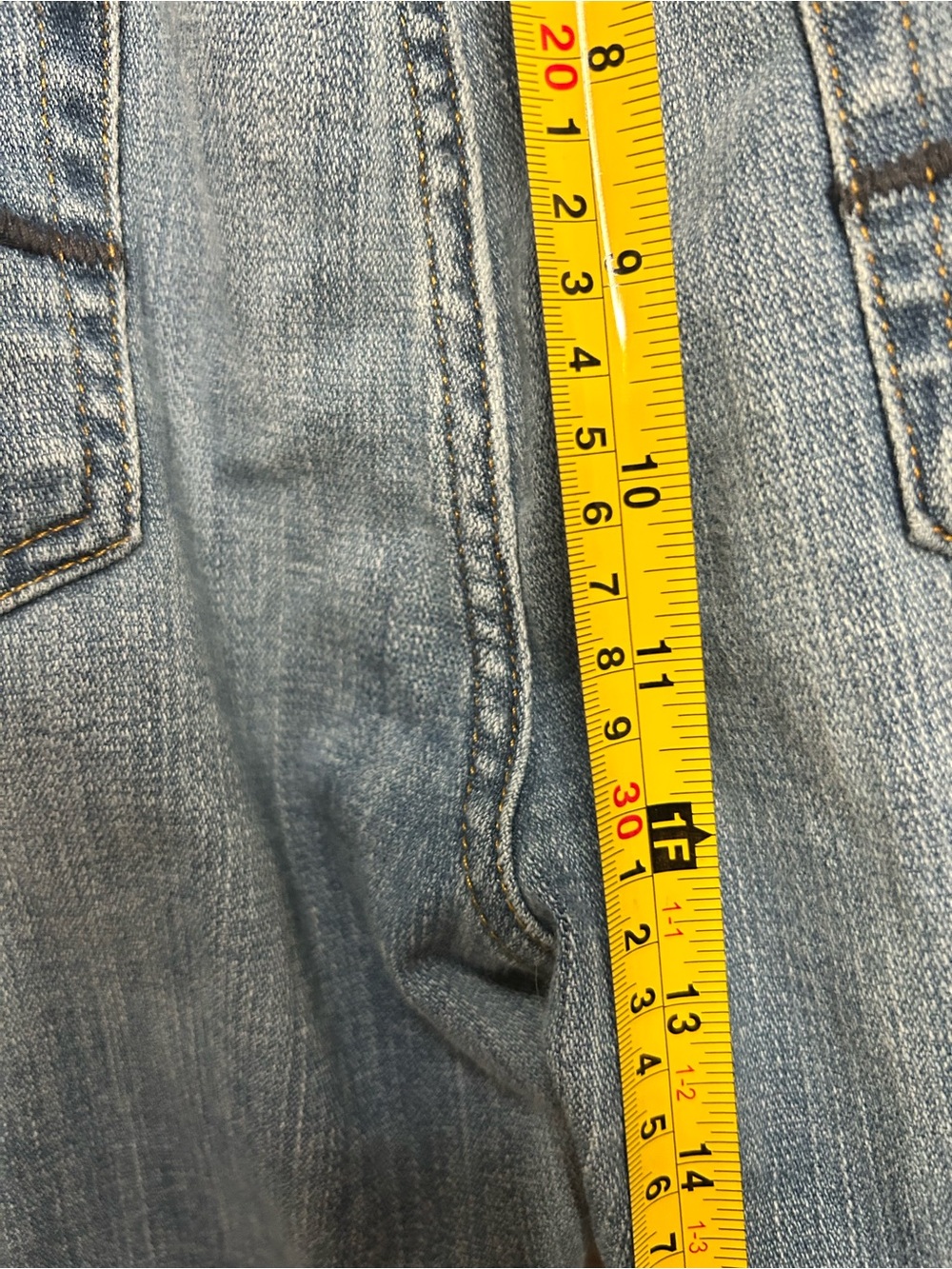 7 For All Mankind Luxe Vintage Light Wash Jeans Size 31 - Picture 7 of 9